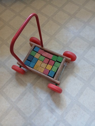 Vintage baby walker with - vintage,
