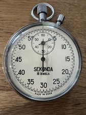 Vintage RARE Men Pocket Stop Watch SEKONDA 16 JEWELS USSR FOR PARTS SALE PRICE