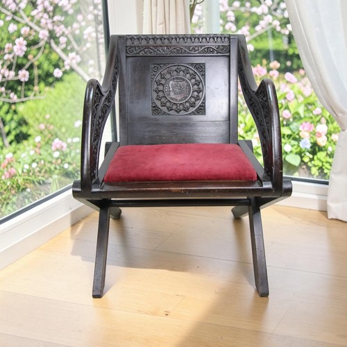 Vintage oak glastonbury chair - vintage,