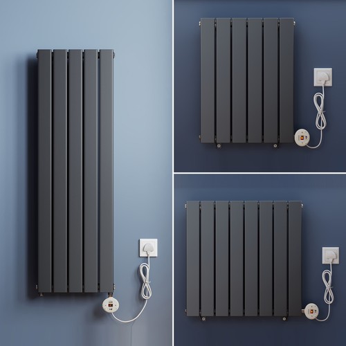 Electric radiator wall - wall, mounted