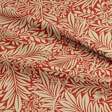 William Morris Fabric - Larkspur - Crimson Red - Floral Craft Fabric Material