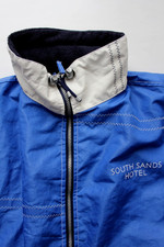 Quba Sails South sands hotel men's Heritage jacket 2XL blue & white LJKTC801