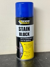 Everbuild Stain Block 400ml Spray Paint Prevents Water Marks Mould Rust Stains