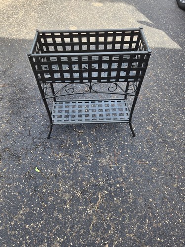 Vintage wrought iron planter - wrought,