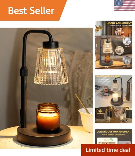 Adjustable candle warmer with - candle,