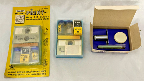 Vintage lot of microscope - -,