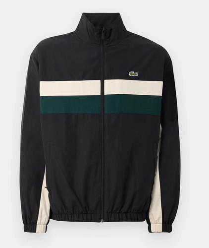 Lacoste mens black full zip - full,