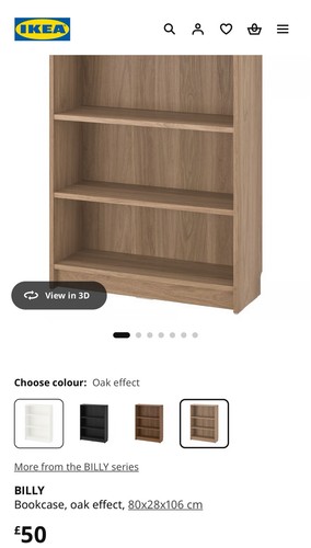 Billy bookcase shelving unit - bookcase,