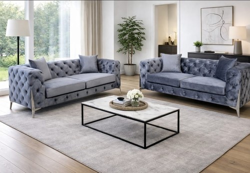 New chesterfield sofa grey - chesterfield,