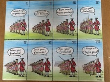 English Civil War Flintlock Musket Load Satire Cartoon Painting Acrylic Canvas