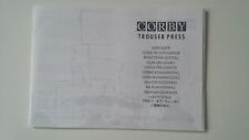 Corby Trouser Press User Guide/Assembly Instruction Book