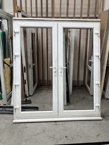 Upvc used white french door - upvc,