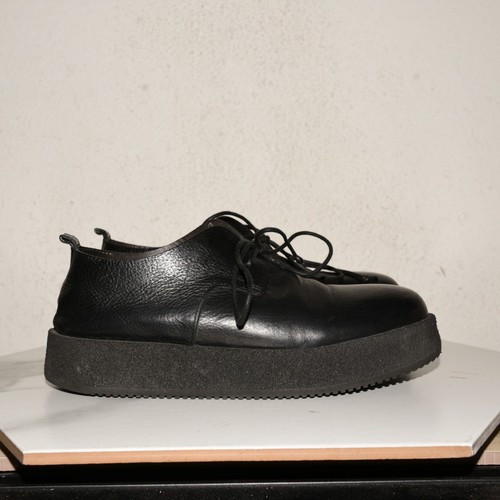 Marsell leather derby black - marsell,