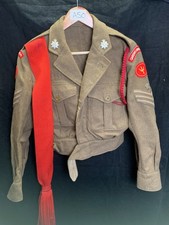 Original British Army Serge Battledress Uniform Jacket - Surrey - 34" Chest