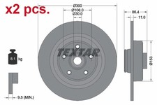 X2 PCS REAR BRAKE DISC ROTOS