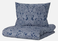 Ikea JATTEVALLMO Double 200x200 Duvet Cover w/2 Pillowcases Bed Set Dark Blue