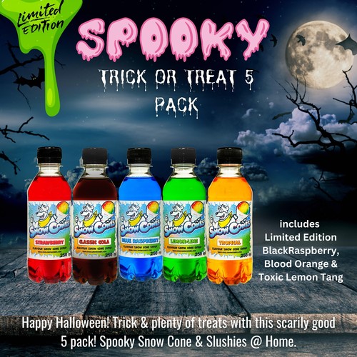 Halloween snow cone - halloween, slush