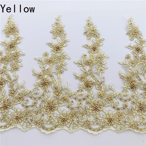90cm lace trim embroidered - 90cm,