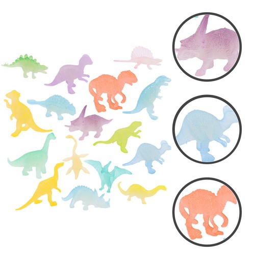 16pcs small luminous dinosaur - luminous,