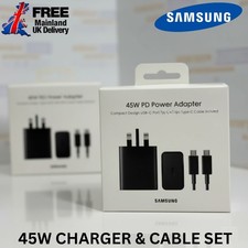 Samsung Galaxy Official 45W Super Fast Charger 2.0 with USB-C to C Data Cable