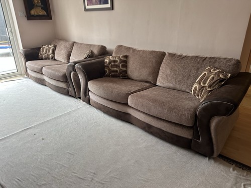 Modern beige brown sofa - beige, &