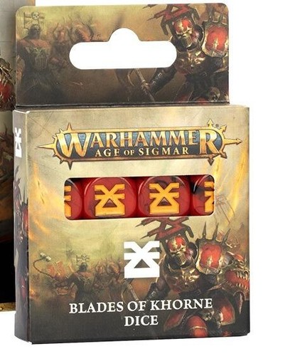 Blades khorne dice set - khorne,