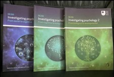 Open University DE200 Investigating Psychology Course Books 1-3 Good Condition 