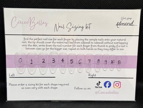 Nail sizing kit - nail,