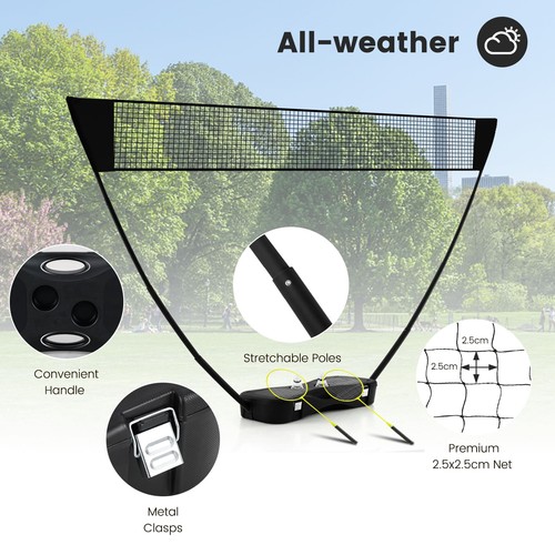 Badminton set with net rackets - badminton,
