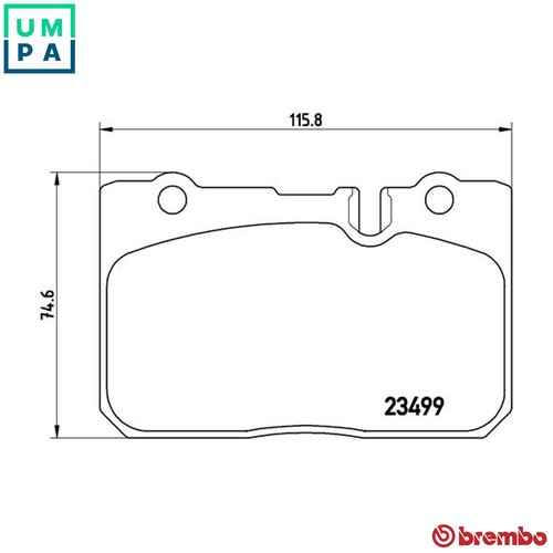 Brake pad set disc - p, 83