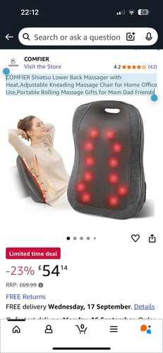 Comfier shiatsu lower back - comfier,