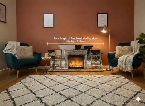 Luxury 214cm mirrored electric - luxury,