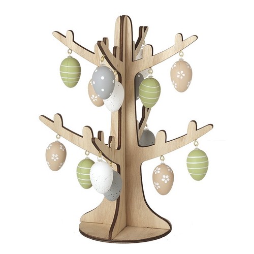 Wooden easter twig - wooden,