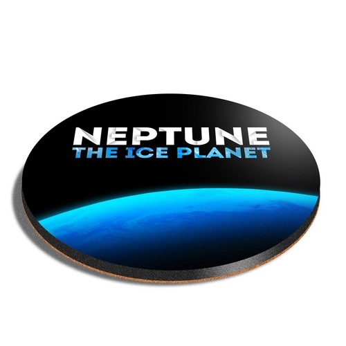 Round mdf coaster - mdf, neptune
