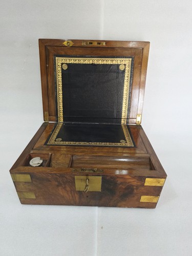 Victorian burr walnut brass - walnut,