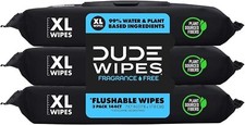 Dude Wipes Flushable Wet Wipes