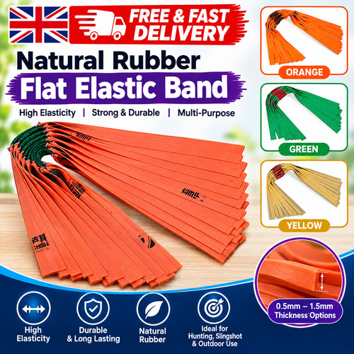 Flat rubber bands slingshot - 5,
