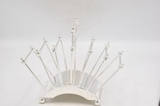 Christopher Dresser Style Silver Plated Toast / Letter Rack – Stamped