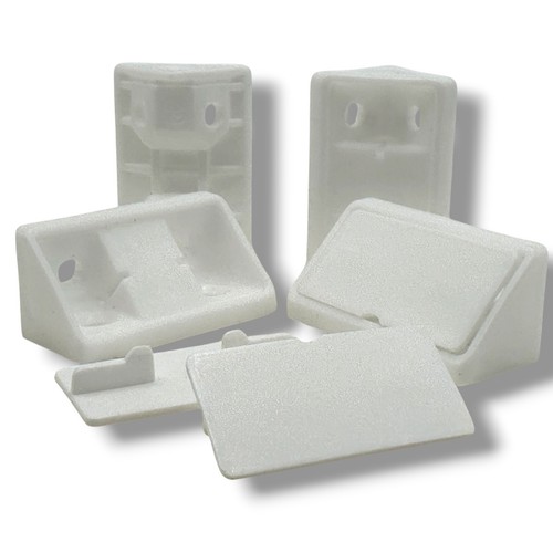 White corner bracket - white,