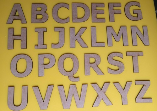 Wooden letters numbers - wooden, sizes