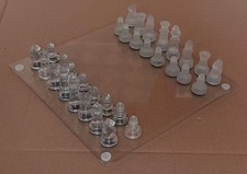 Glass Chess Set 32 x16 Frosted