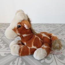 Anna Club Plush Giraffe Soft Toy Leather Tag Line