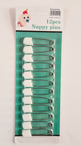 Baby nappy diaper pins - pins, /white