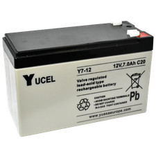 Valve Regulated Acid Battery 12V 7Ah Yucel Y7-12