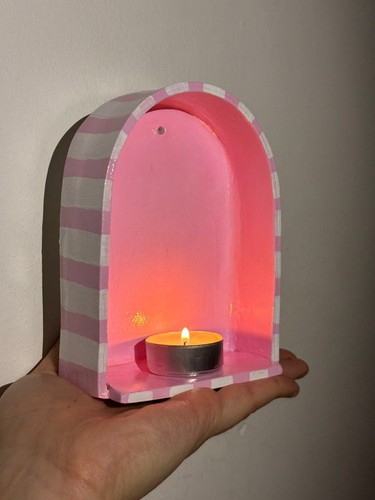 Wall candle holder air drying - wall,