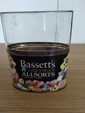 Vintage 1990 Bassett's Liquorice Allsorts Tin & lid with card insert