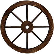 Garden Wooden Wagon Wheel