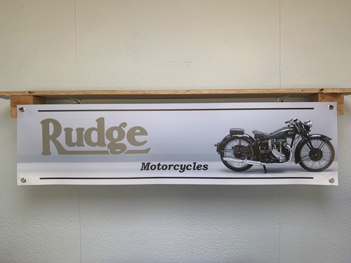 Rudge motorcycle banner - rudge,