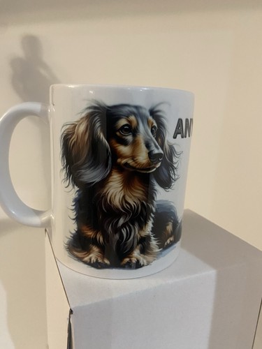 Personalised dachshund mugs - personalised,