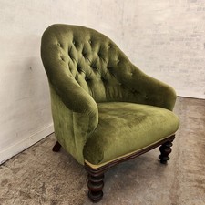 Victorian Antique Button Back